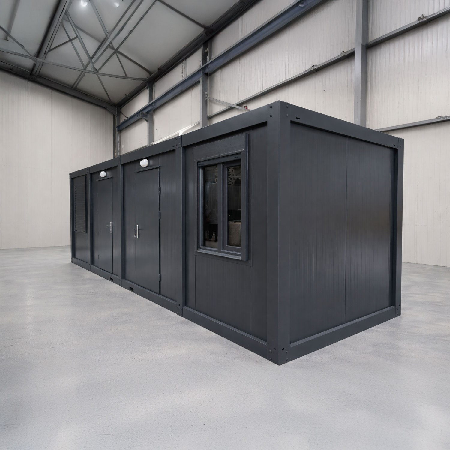 Module T DE | Bürocontainer – Modell OC-A10000.1 (1000 × 240 cm / 40 Fuß)