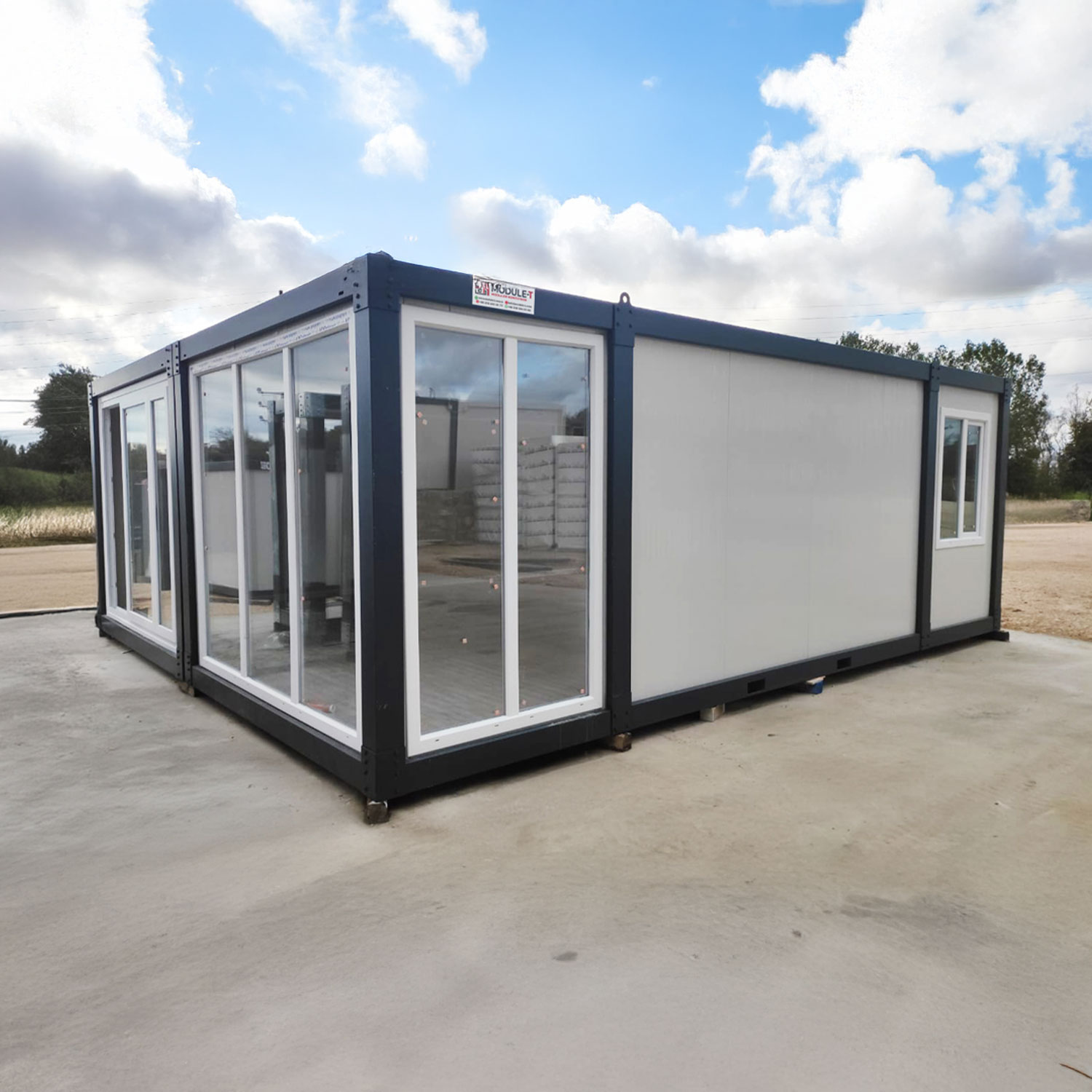 Module T DE | Modell OC-13 – Bürocontainer (29 m²)
