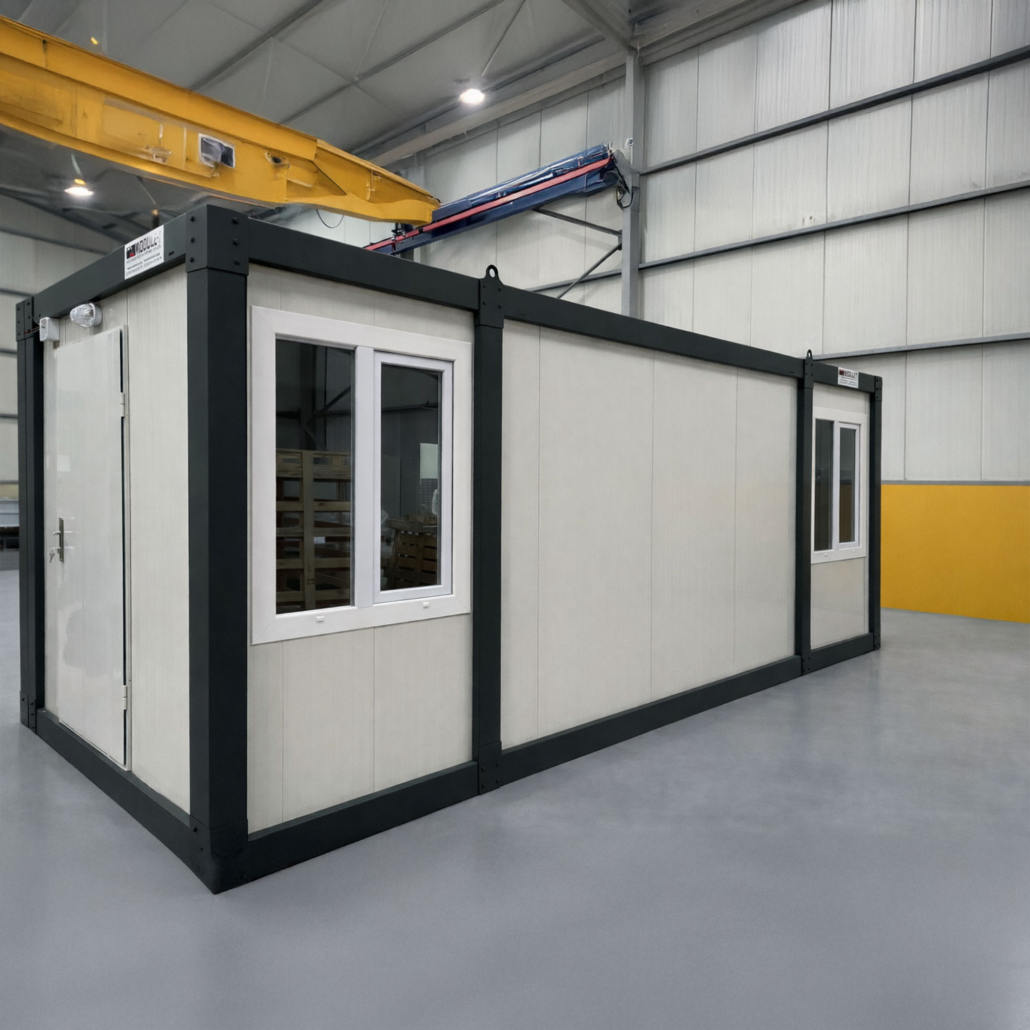 Module T DE | Bürocontainer mit Küche – Modell OC-A6000.3 (600 × 240 cm / 20 Fuß)