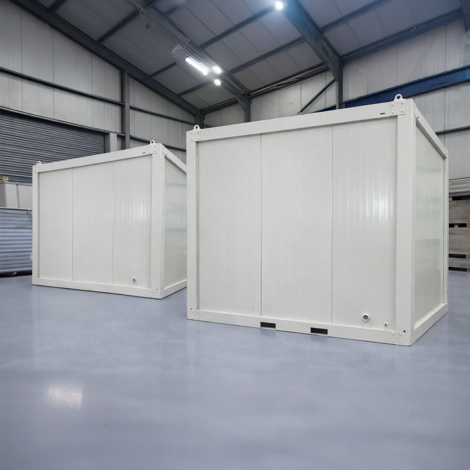 Module T DE | Kompakter Sanitärcontainer Modell SN-21 (268 × 143 cm)