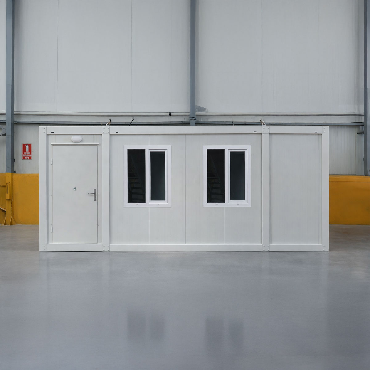 Module T DE | Bürocontainer mit WC – Modell OC-A6000.4 (600 × 240 cm / 20 Fuß)