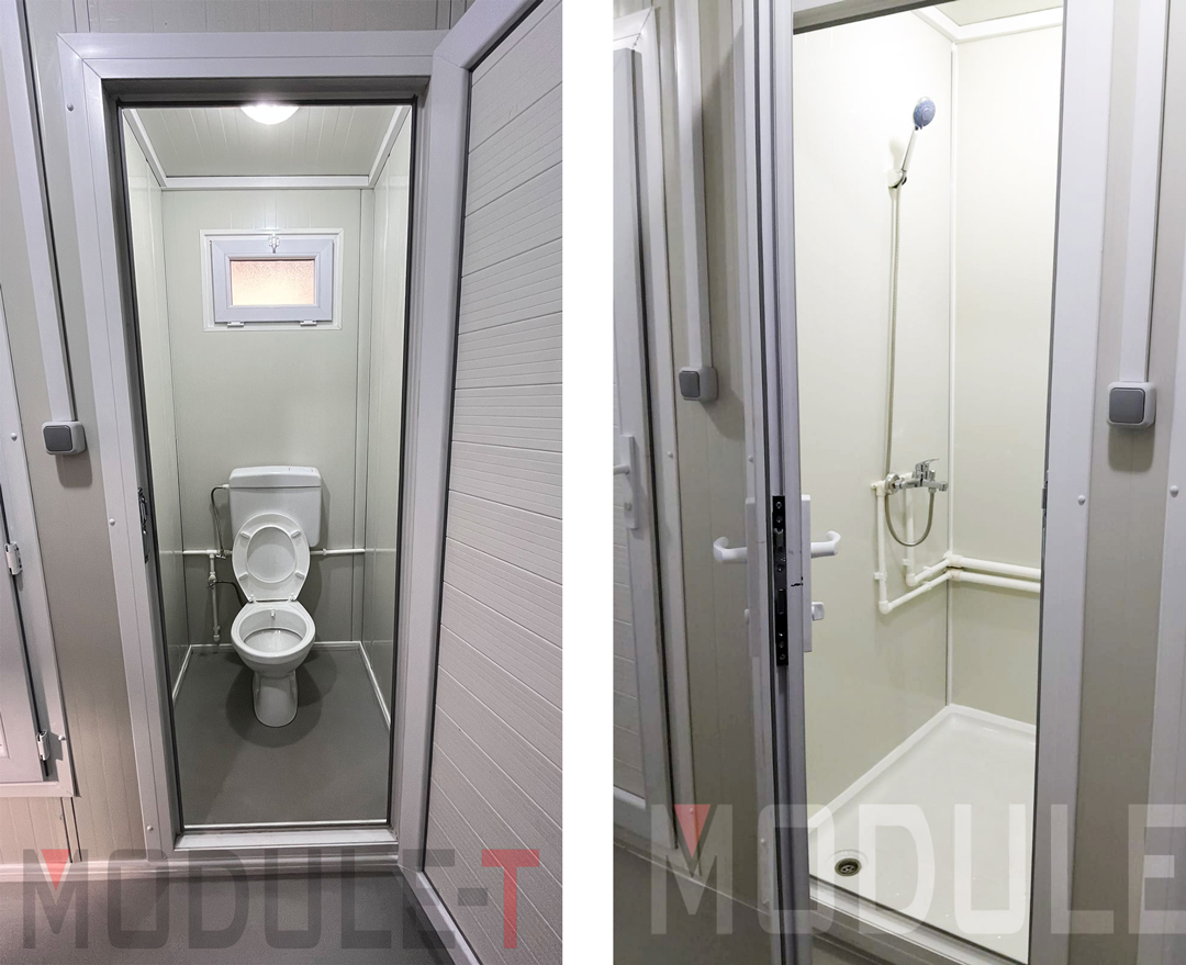 Module T DE | SC-A6000.2 – Sanitary Container with Toilets and Showers 14.4 m²