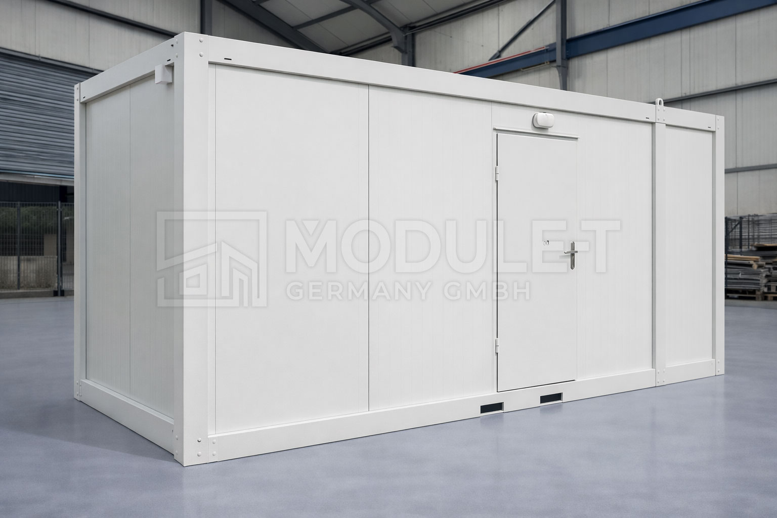 Mobiler Umkleidecontainer für Sportanlagen und Betriebe